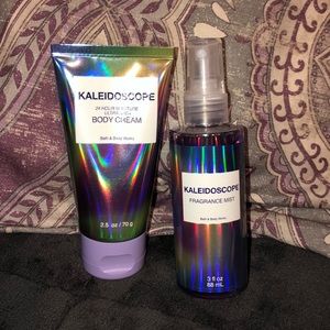 NWT- Bath & Body Works Kaleidoscope cream + mist
